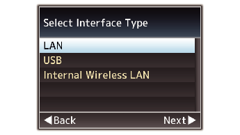 HC500 Select Interface Type
